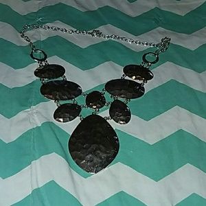 Chunky silver necklace